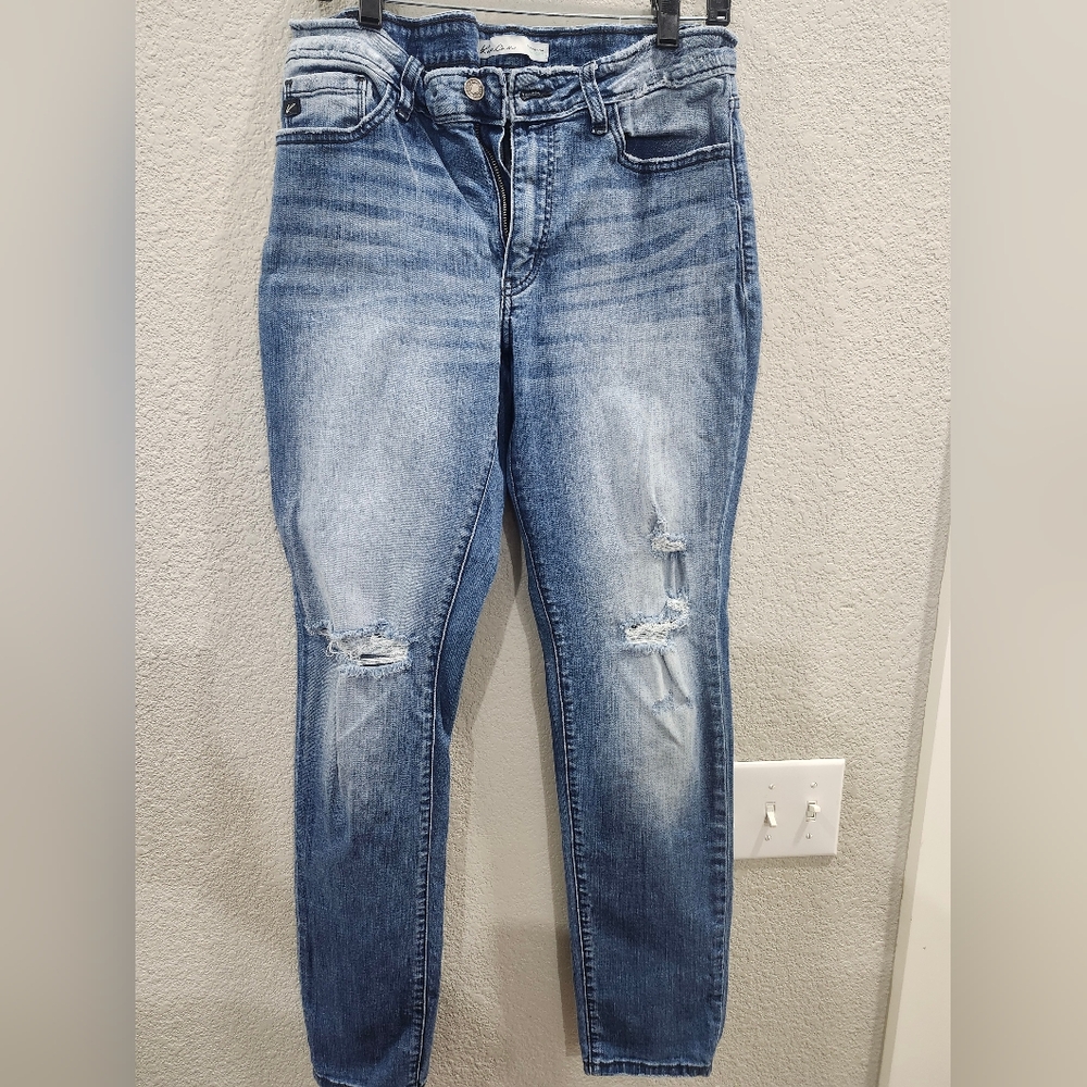 KanCan Light Blue Distressed Skinny Jeans